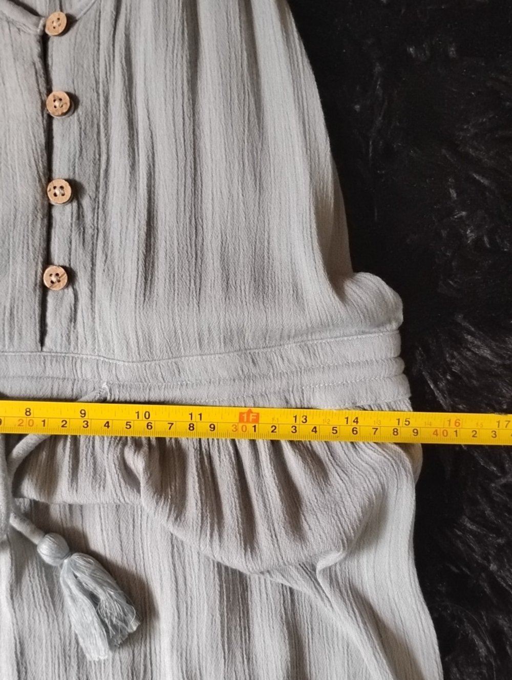 Rip Curl Light Sage Green Sleeveless Maxi Dress with Tassel Tie - Picture 10 of 12